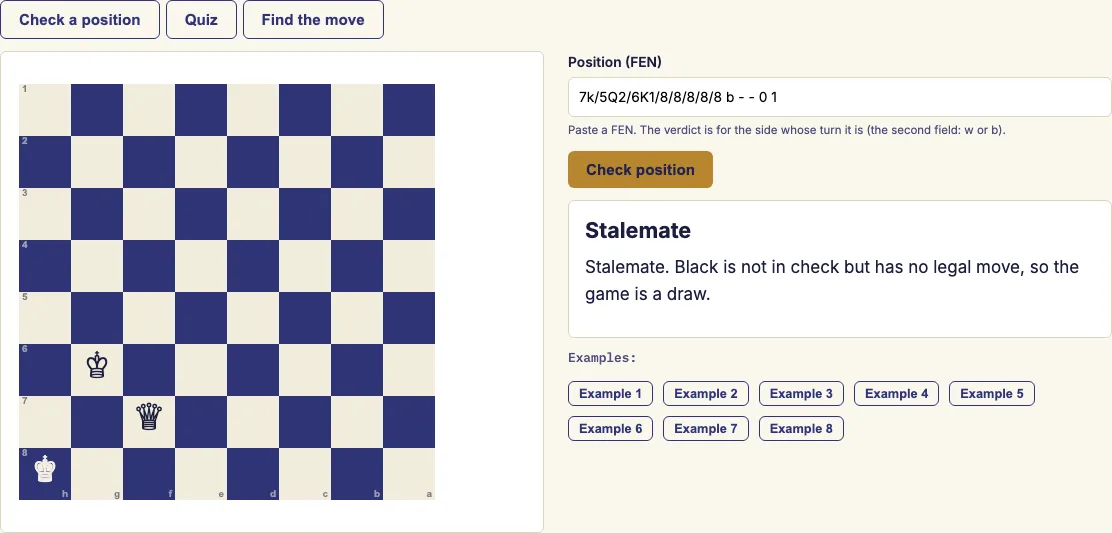 Stalemate example