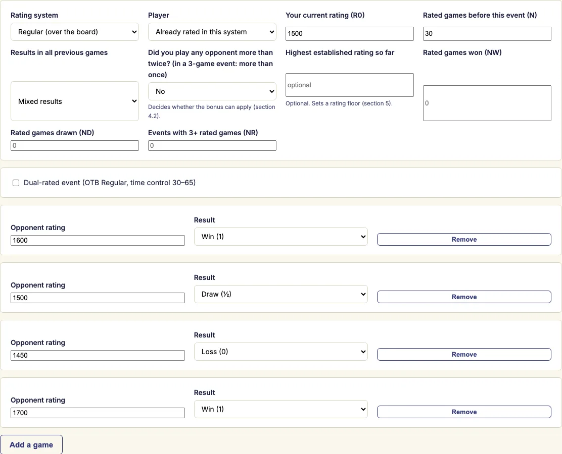Uscf rating calculator example